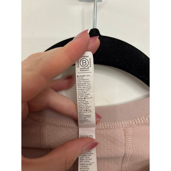 Athleta Top Womens Small Momentum Seamless Long Sleeve Thumbholes Pink Shirt - Picture 4 of 8